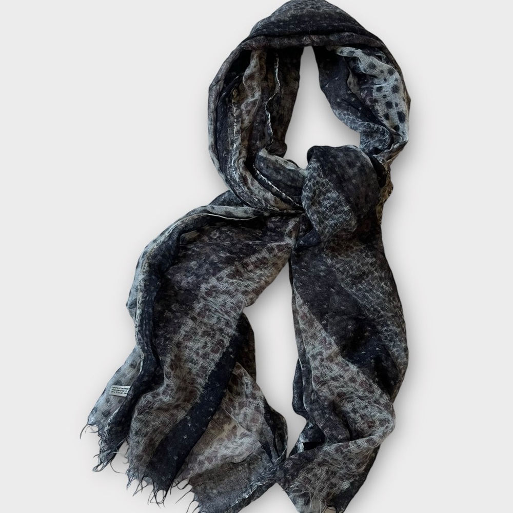 Sue & Kashmere Animal Print Cashmere Scarf Shawl Wrap - Picture 13 of 13
